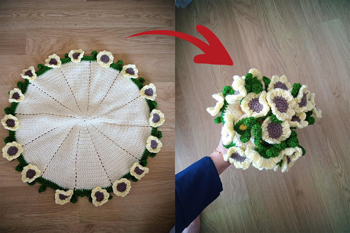 Sunflowers Bouquet Blanket