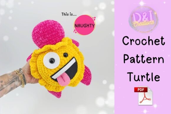 Turtle Emoji Crochet Pattern Amigurumi