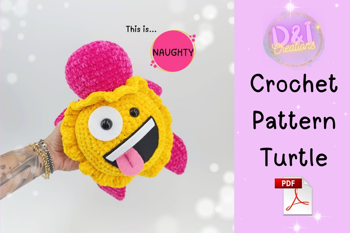 Turtle Emoji Crochet Pattern Amigurumi