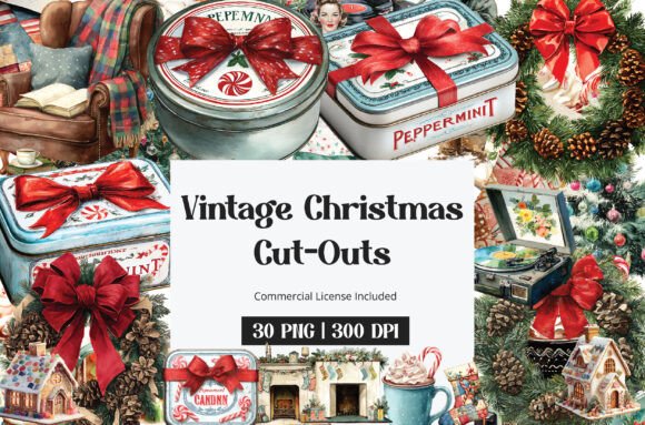 Vintage Christmas Cut-Outs