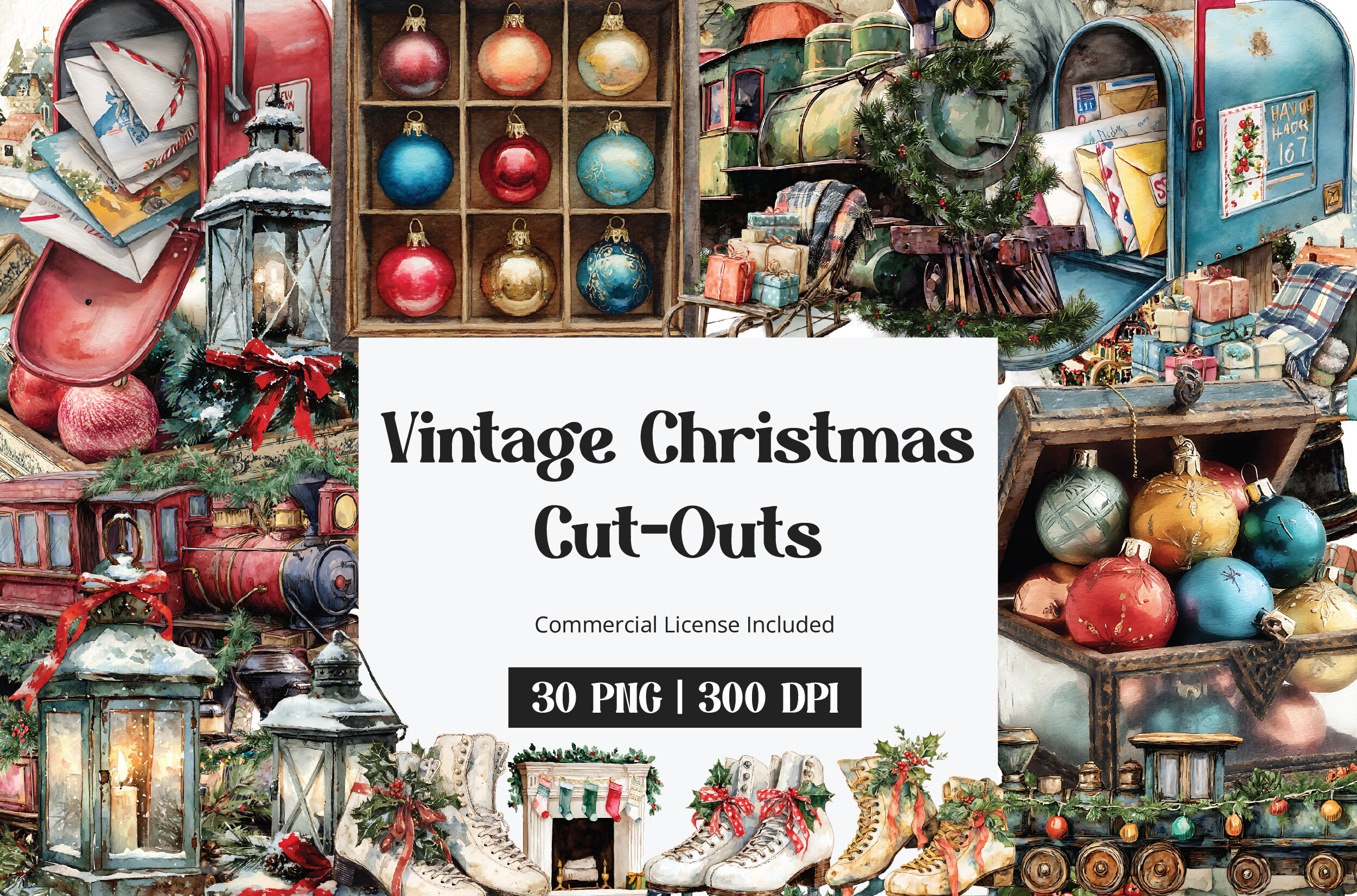 Vintage Christmas Cut-Outs