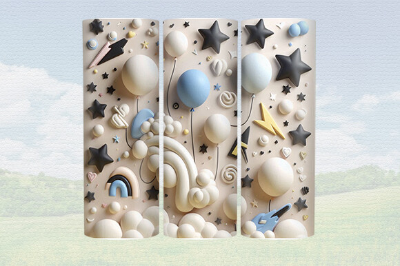 3D Inflated Tumbler Wrap Graphic by Journey with Craft · Creative Fabrica