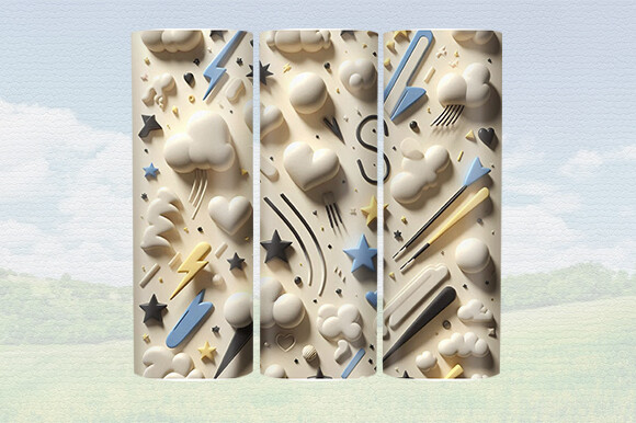 3D Inflated Tumbler Wrap Graphic by Journey with Craft · Creative Fabrica