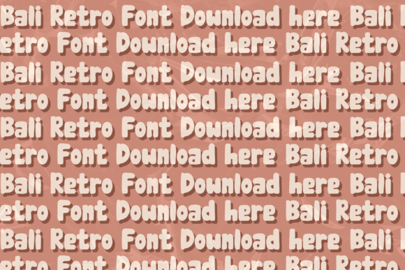 Bali Retro Font - Preview 3