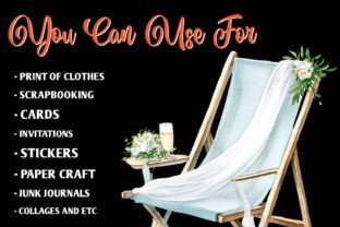 Beach Wedding Set Clipart Graphic by Dreamshop · Creative Fabrica