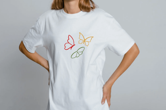 Butterfly Line Art Font - Preview 4