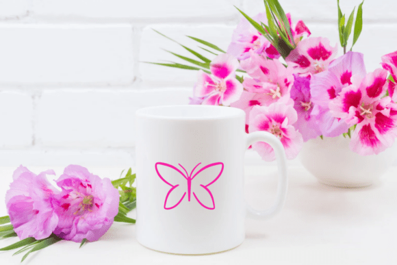 Butterfly Line Art Font - Preview 5