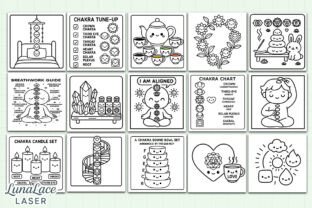 Cozy Chakra Alignment Guide Coloring Graphic by lunalacelaserds ...