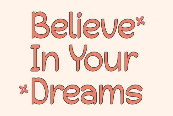 Cute Molie Font - Preview 1