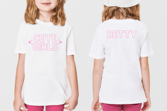 Cute Outline Font - Preview 1