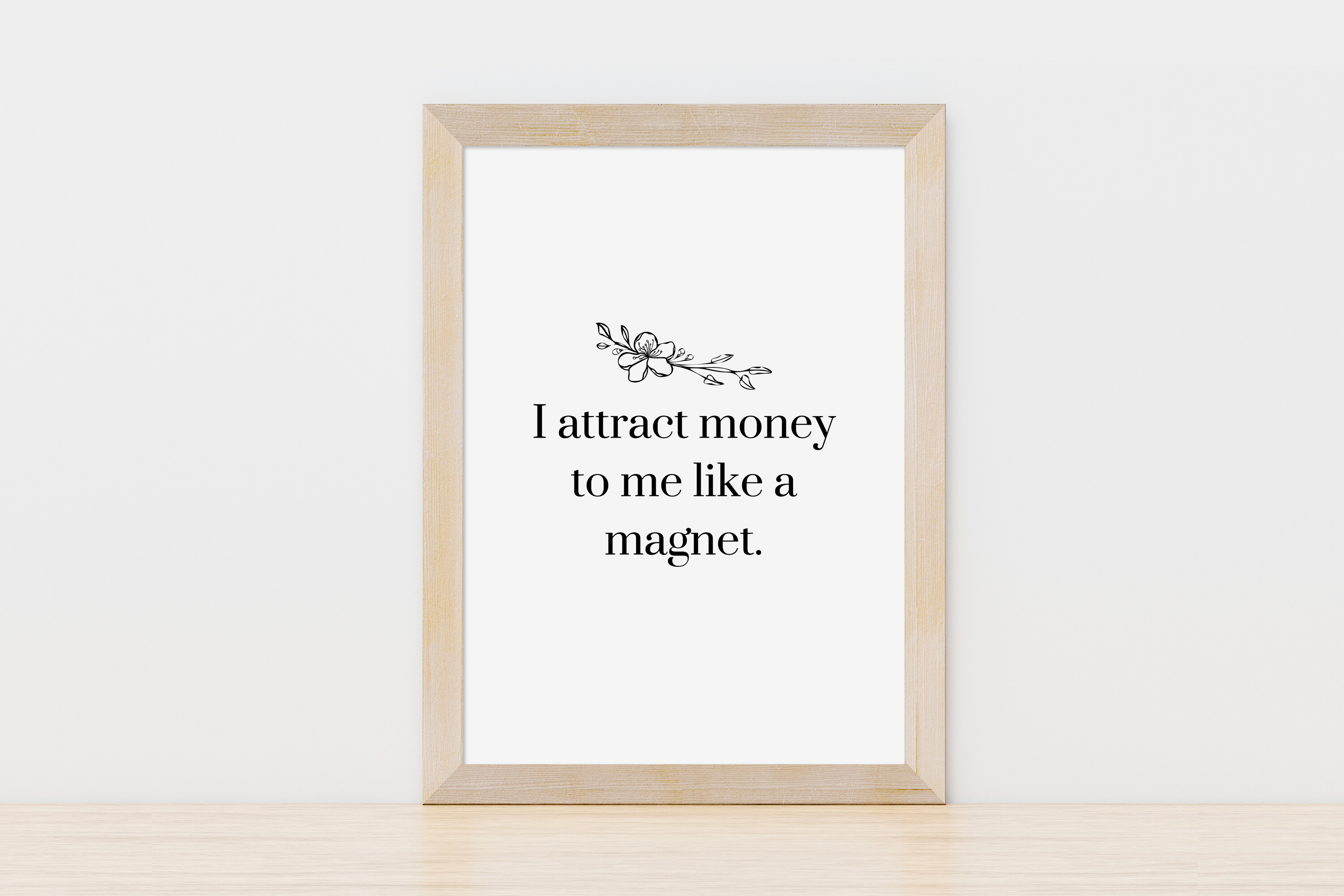 Decorative Poster with Affirmations