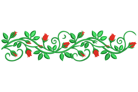 Floral Vine Border