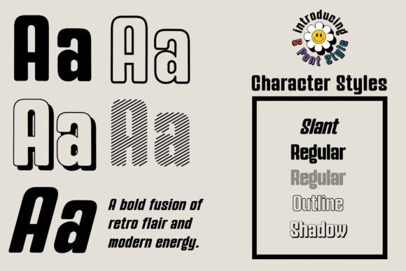 Fox Zine Font PNG with transparent background - Preview 1