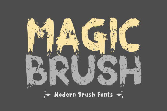 Grunge Brush Font PNG with transparent background - Preview 1