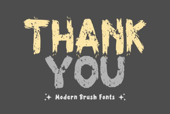 Grunge Brush Font PNG with transparent background - Preview 2