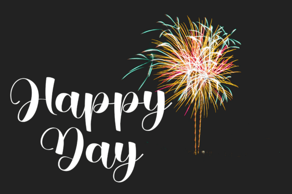 Happy Birthday Font - Preview 4