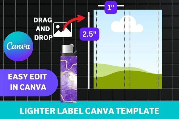Lighter Label Canva Template