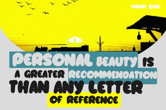 Lirast Qent Font PNG with transparent background - Preview 1