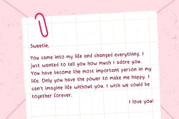 Lovely Sugar Font PNG with transparent background - Preview 1