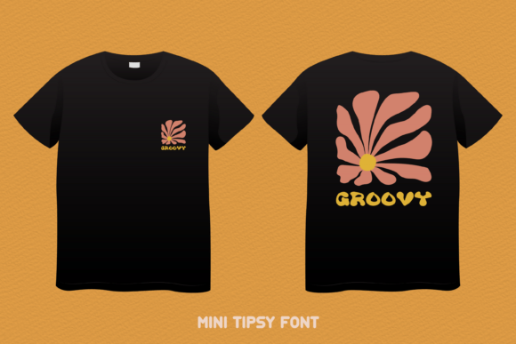 Mini Tipsy Font PNG with transparent background - Preview 2