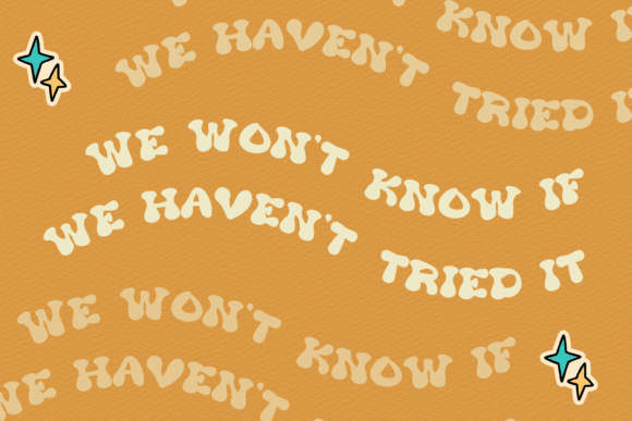 Mini Tipsy Font PNG with transparent background - Preview 4