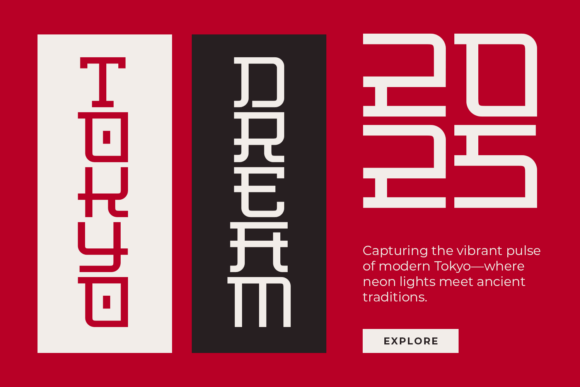 Neo Nippon Font PNG with transparent background - Preview 3