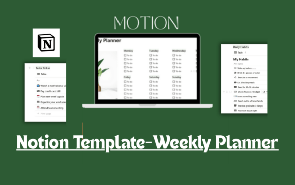 Notion Template - Weekly Planner