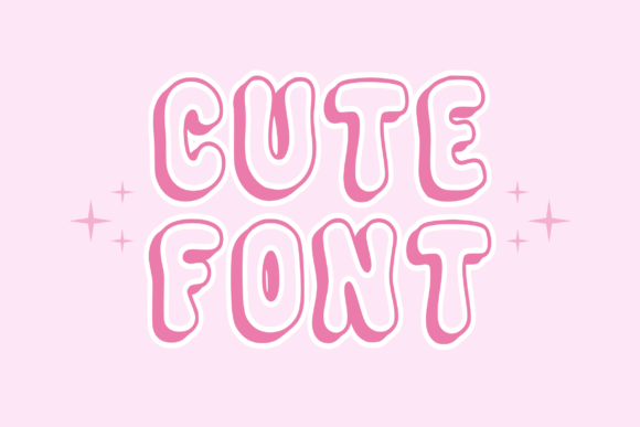 Outline Bounce Font PNG with transparent background - Preview 2