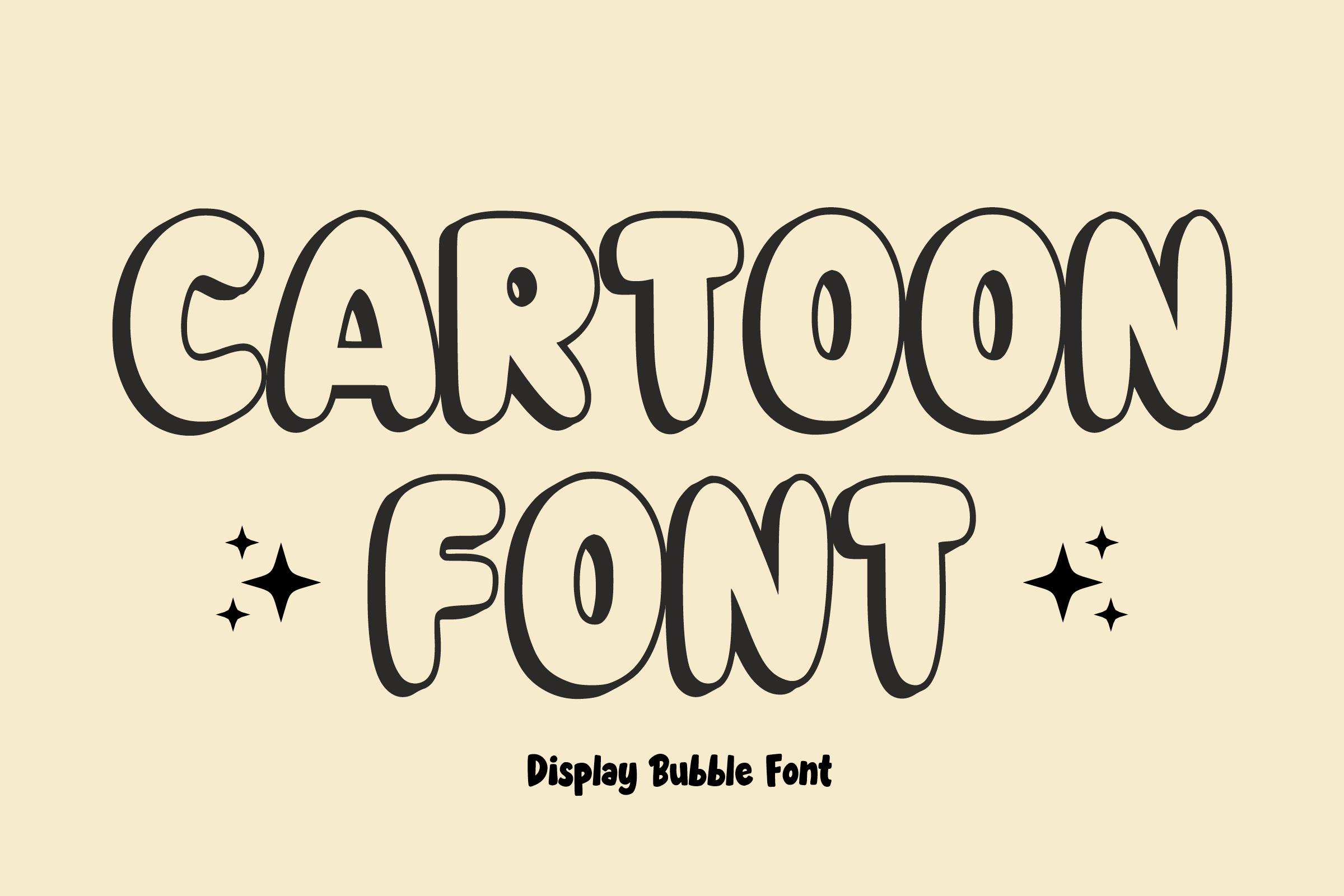 Outline Bubble Font - photo 2