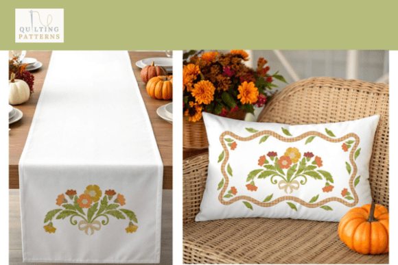 Pattern Applique PDF "Autumn Bouquet"