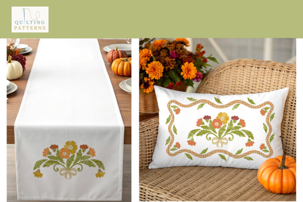 Pattern Applique PDF "Autumn Bouquet"