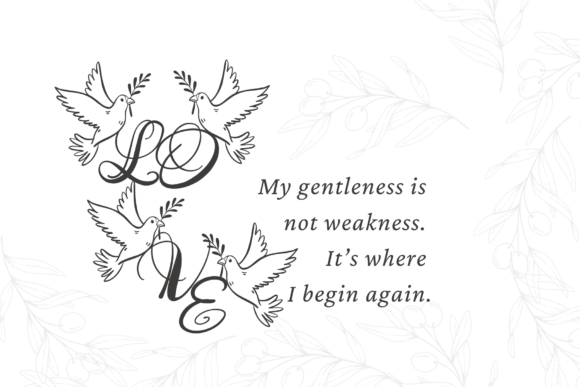 Peaceletter Font PNG with transparent background - Preview 1