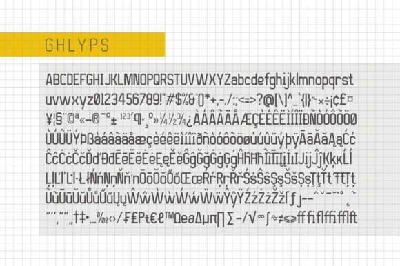 Platex Font PNG with transparent background - Preview 1