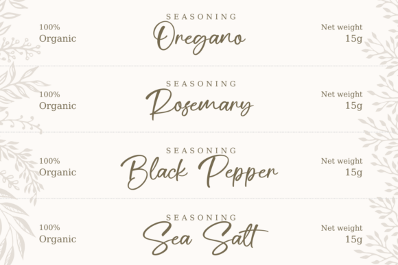 Senlich Font PNG with transparent background - Preview 2