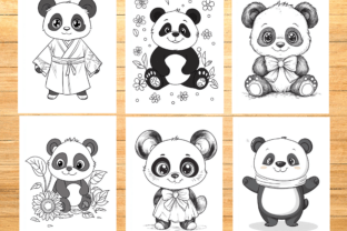 50 Cute Panda Coloring Book for Kids Graphic by Diana Hunter · Creative ...