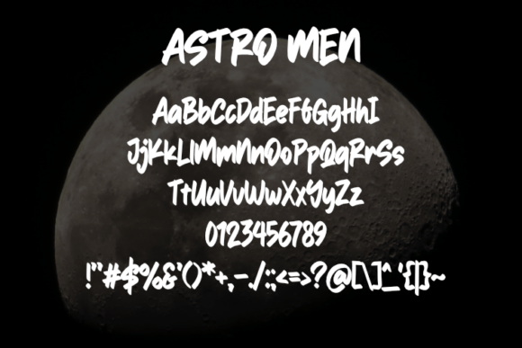 Astro Men Font - Preview 1