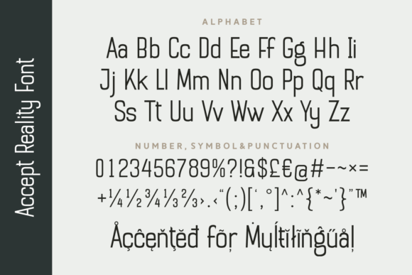 Accept Reality Font - Preview 4