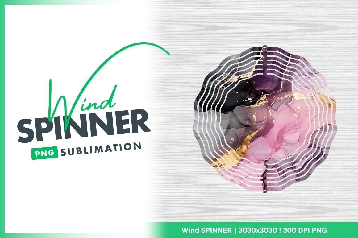 Alcohol Ink Art Pink Wind Spinner Graphic by Regulrcrative · Creative ...