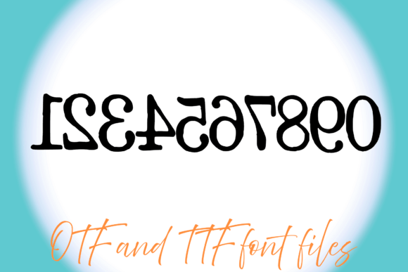 Backwards Typewriter Font - Preview 2