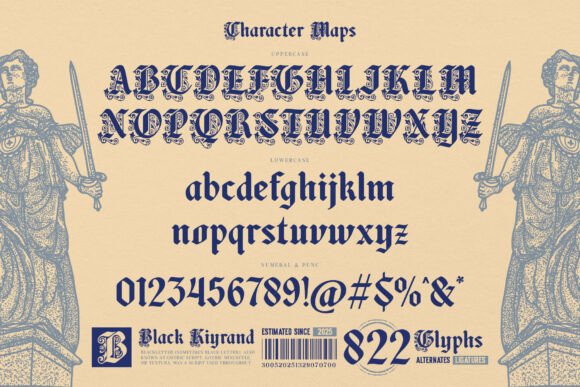 Black Kiyrand Font - Preview 5