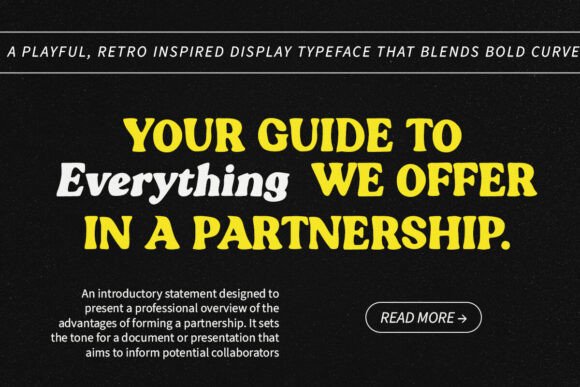 Blogeris Display Font - Preview 3