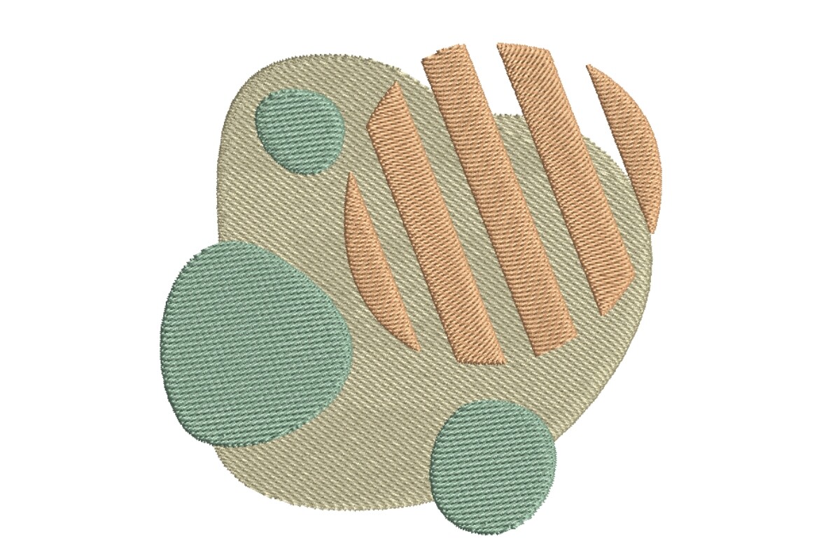 Blue Green Orange Shapes
