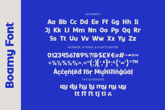 Boamy Font PNG with transparent background - Preview 1