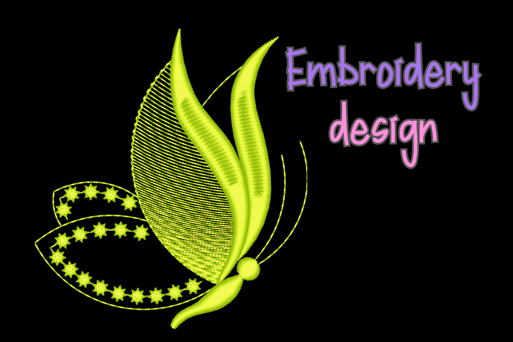 Butterfly Embroidery Design