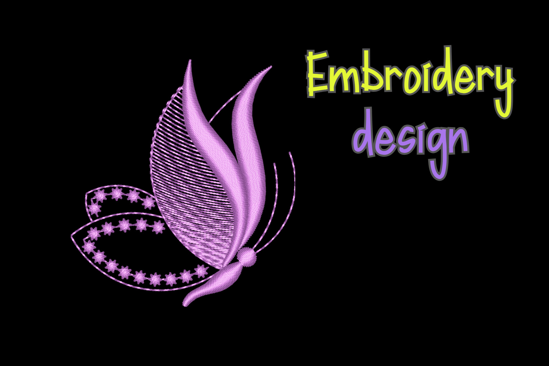 Butterfly Embroidery Design