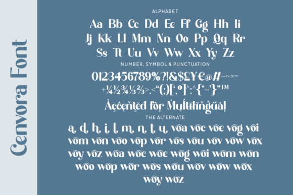 Cenvora Font - Preview 3