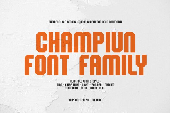 Champiun Font - Preview 1