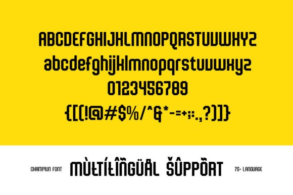Champiun Font - Preview 3