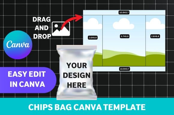 Chips Bag Canva Template