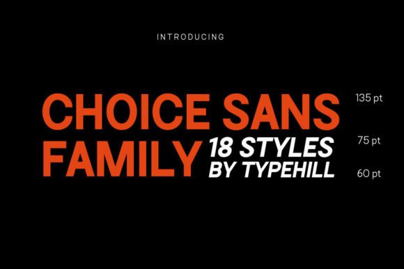 Choice Sans Family Font preview